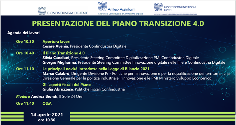 PRESENTAZIONE PIANO TRANSIZIONE 4.0